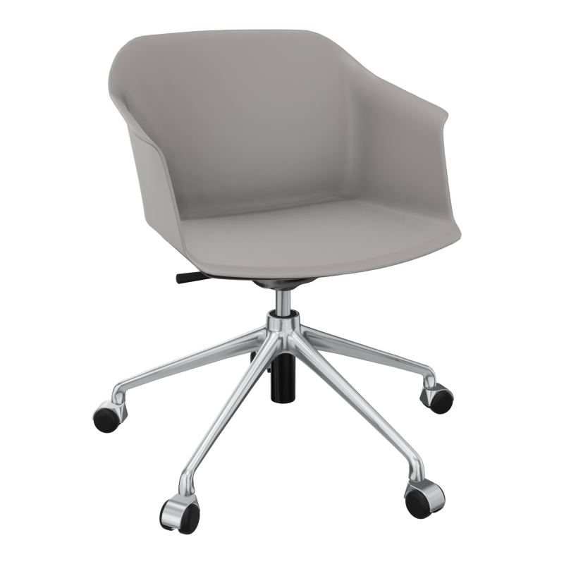SCOTT FAUTEUIL 5 BRANCHES ROULETTES COQUE POLYPRO OZ SQ