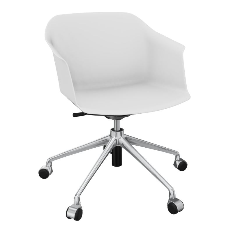 SCOTT FAUTEUIL 5 BRANCHES ROULETTES COQUE POLYPRO PB SQ