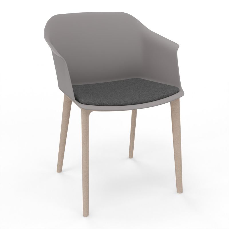 SCOTT FAUTEUIL+PLACET TISSU 4 PIEDS PP COQUE POLYPRO    OZ W7 DB