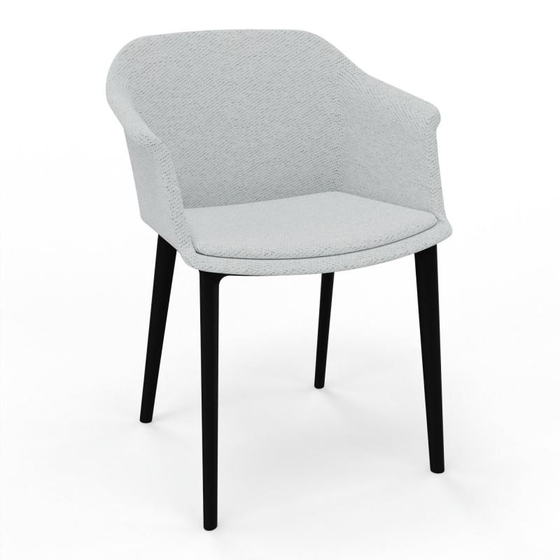 SCOTT FAUTEUIL TISSU 4 PIEDSPOLYPRO BC SV
