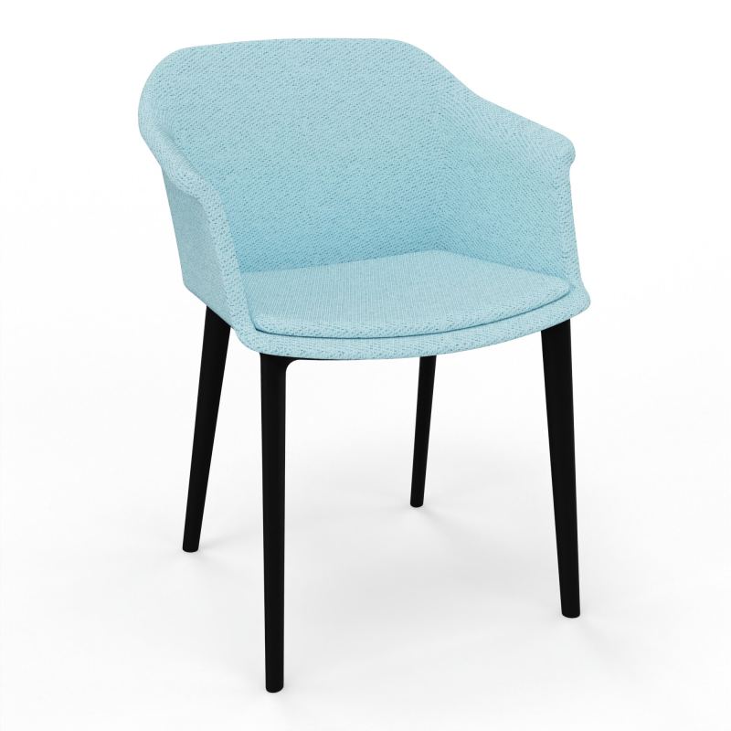 SCOTT FAUTEUIL TISSU 4 PIEDSPOLYPRO BF SV