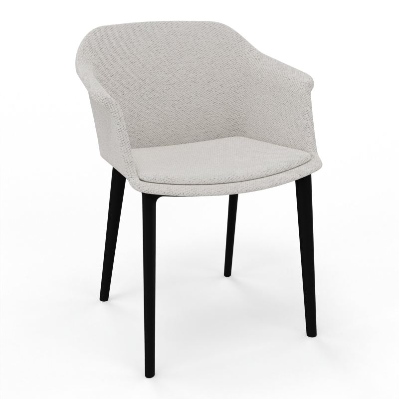 SCOTT FAUTEUIL TISSU 4 PIEDSPOLYPRO BM SV