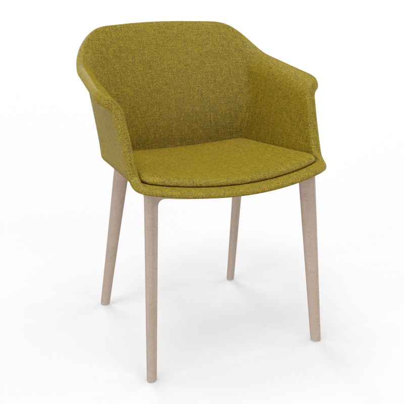 SCOTT FAUTEUIL TISSU 4 PIEDSFIBRE BOIS E9 W7