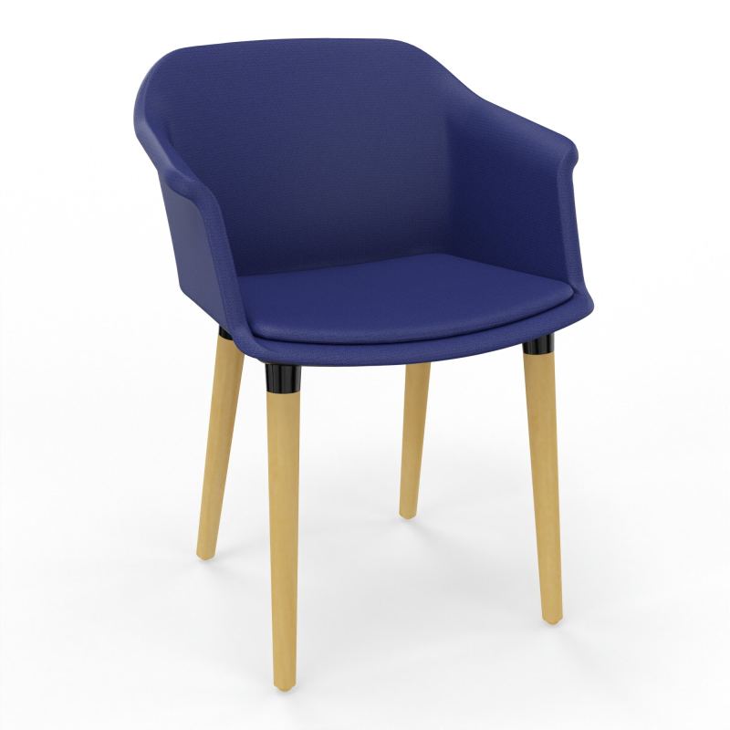 SCOTT FAUTEUIL TISSU 4 PIEDSBOIS A3 XL