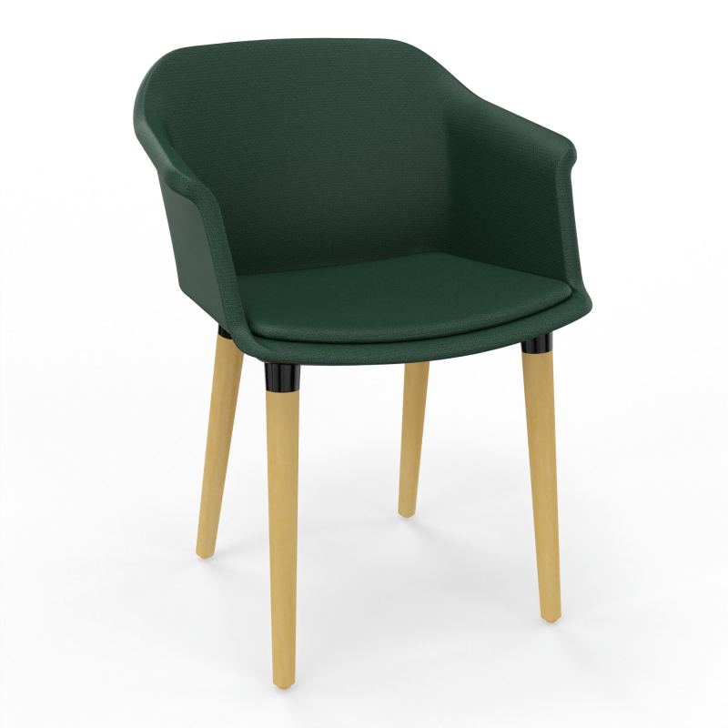 SCOTT FAUTEUIL TISSU 4 PIEDSBOIS A9 XL