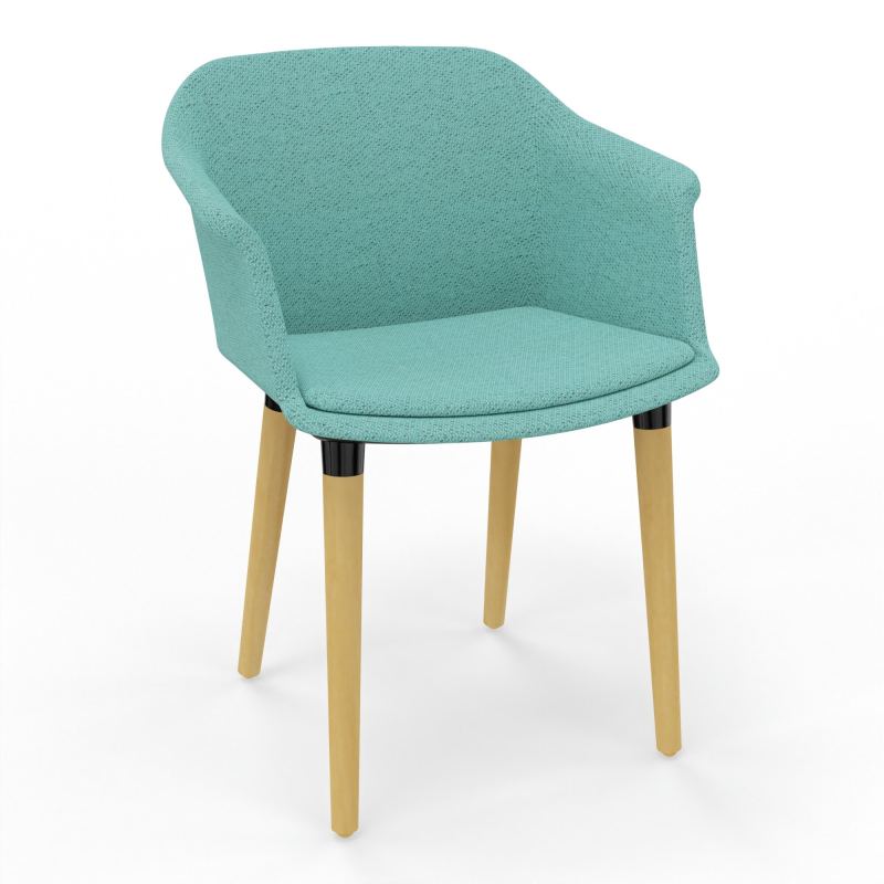 SCOTT FAUTEUIL TISSU 4 PIEDSBOIS BG XL