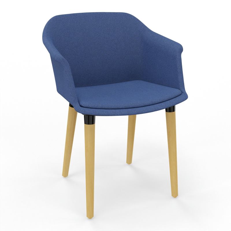 SCOTT FAUTEUIL TISSU 4 PIEDSBOIS BH XL