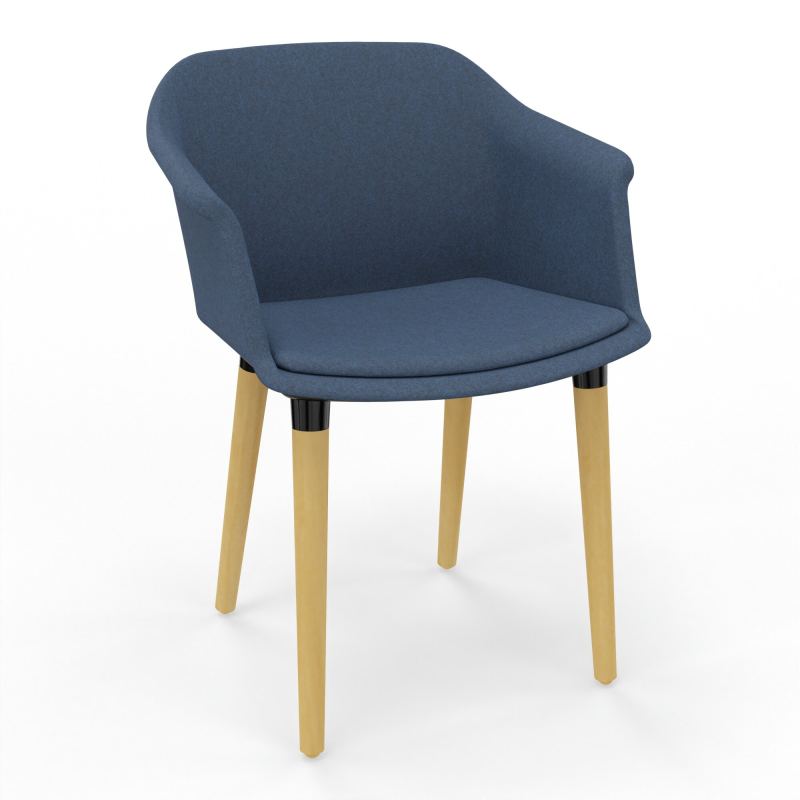 SCOTT FAUTEUIL TISSU 4 PIEDSBOIS DC XL
