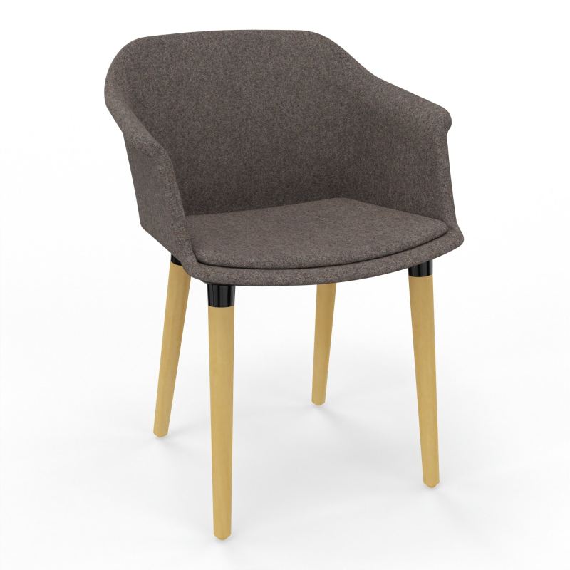 SCOTT FAUTEUIL TISSU 4 PIEDSBOIS DD XL