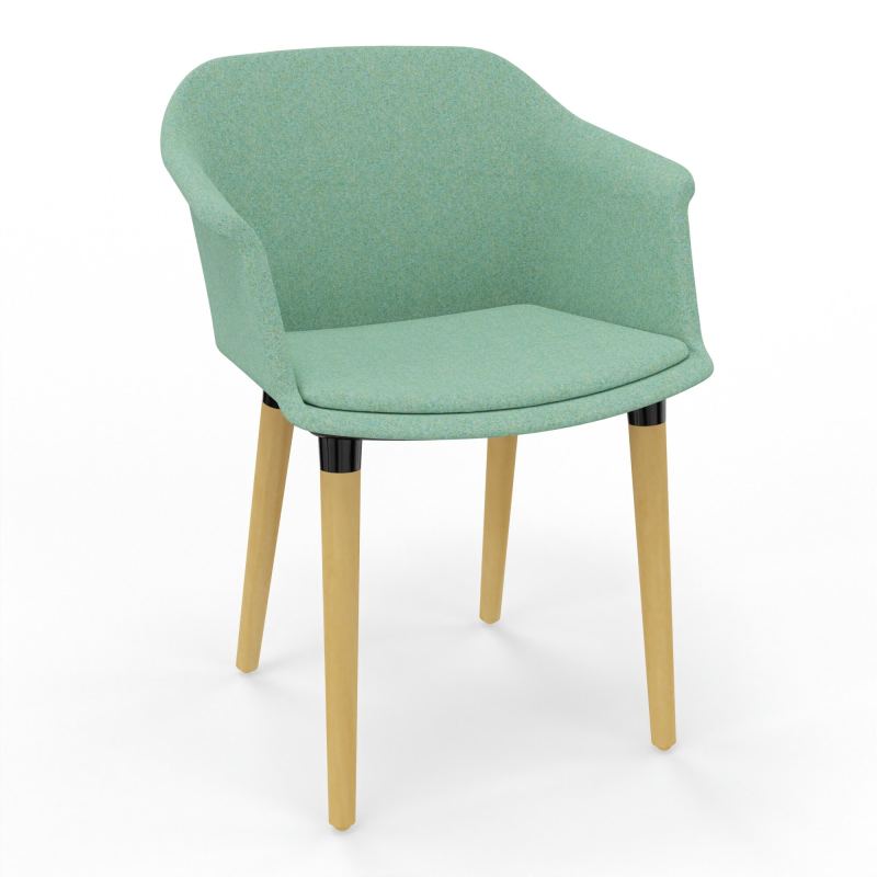 SCOTT FAUTEUIL TISSU 4 PIEDSBOIS DF XL