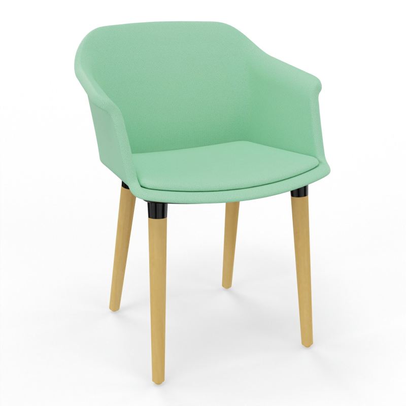 SCOTT FAUTEUIL TISSU 4 PIEDSBOIS E4 XL