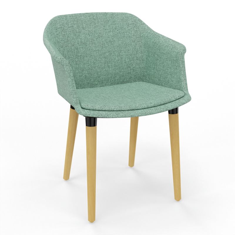 SCOTT FAUTEUIL TISSU 4 PIEDSBOIS E7 XL
