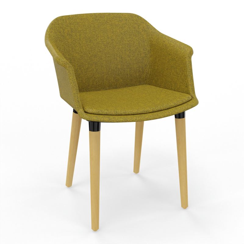 SCOTT FAUTEUIL TISSU 4 PIEDSBOIS E9 XL