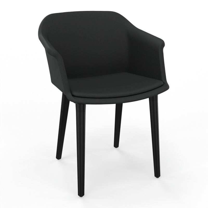 SCOTT FAUTEUIL TISSU 4 PIEDSBOIS KE XL
