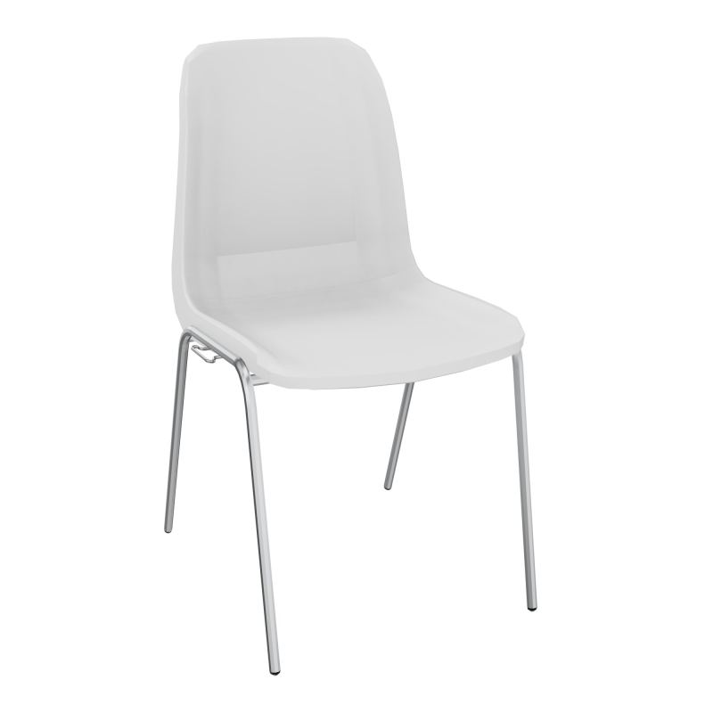 MEETING+ CHAISE 4P COQUE NORM ALE POLYPRO AVEC PIECES D'ACCROCHES PZ SQ