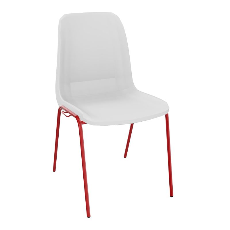MEETING+ CHAISE 4P COQUE NONFEU POLYPRO SANS PIECES D'ACCROCHES PT ZY