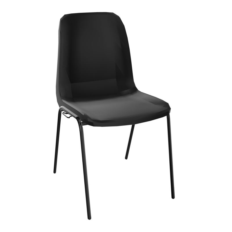MEETING+ CHAISE 4P COQUE NONFEU POLYPRO SANS PIECES D'ACCROCHES PU SG