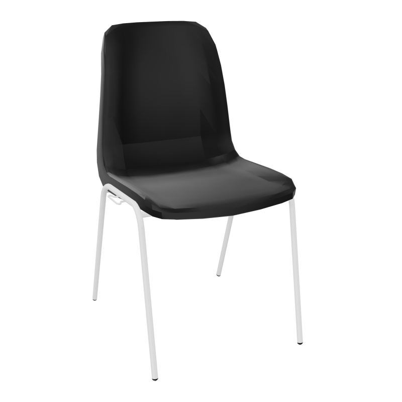 MEETING+ CHAISE 4P COQUE NONFEU POLYPRO SANS PIECES D'ACCROCHES PU SO
