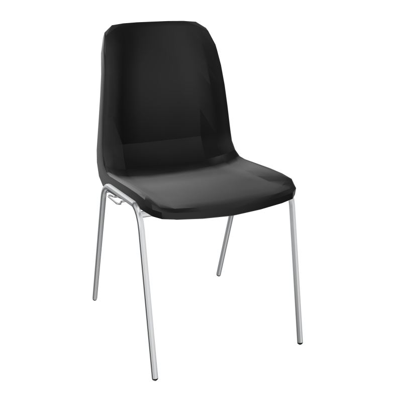 MEETING+ CHAISE 4P COQUE NONFEU POLYPRO SANS PIECES D'ACCROCHES PU SQ
