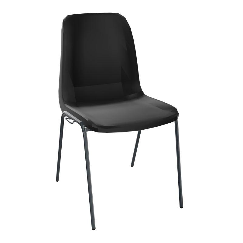 MEETING+ CHAISE 4P COQUE NONFEU POLYPRO SANS PIECES D'ACCROCHES PU X1