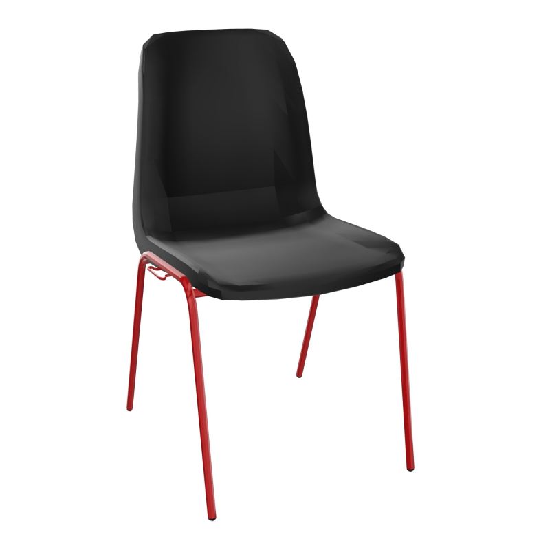 MEETING+ CHAISE 4P COQUE NONFEU POLYPRO SANS PIECES D'ACCROCHES PU ZY