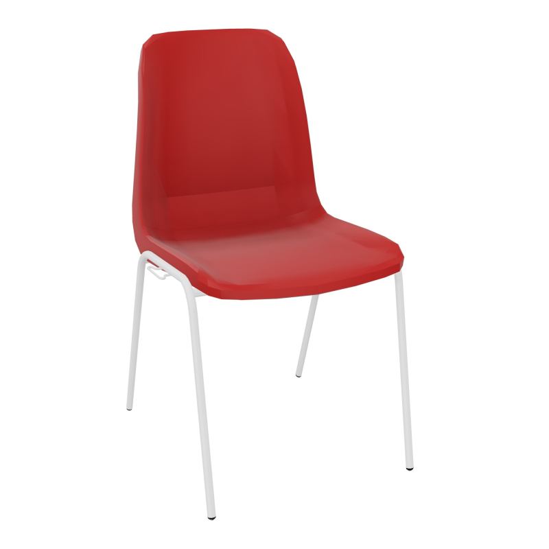 MEETING+ CHAISE 4P COQUE NONFEU POLYPRO SANS PIECES D'ACCROCHES PZ SO