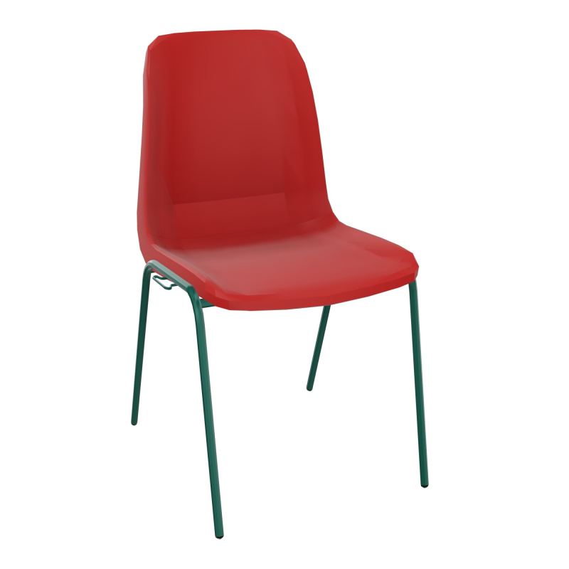 MEETING+ CHAISE 4P COQUE NONFEU POLYPRO SANS PIECES D'ACCROCHES PZ SW