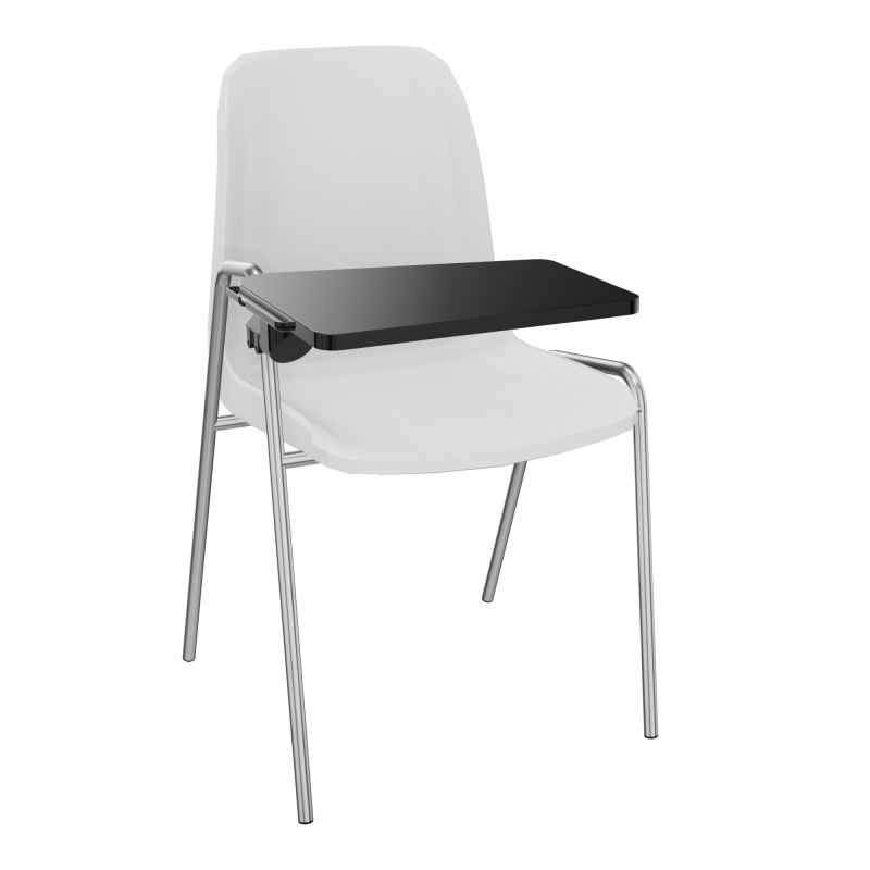 MEETING+ CHAISE 4P+ACCOTOIRSCOQUE NORMALE POLYPRO SANS PIECES D'ACCROCHES  PT SQ