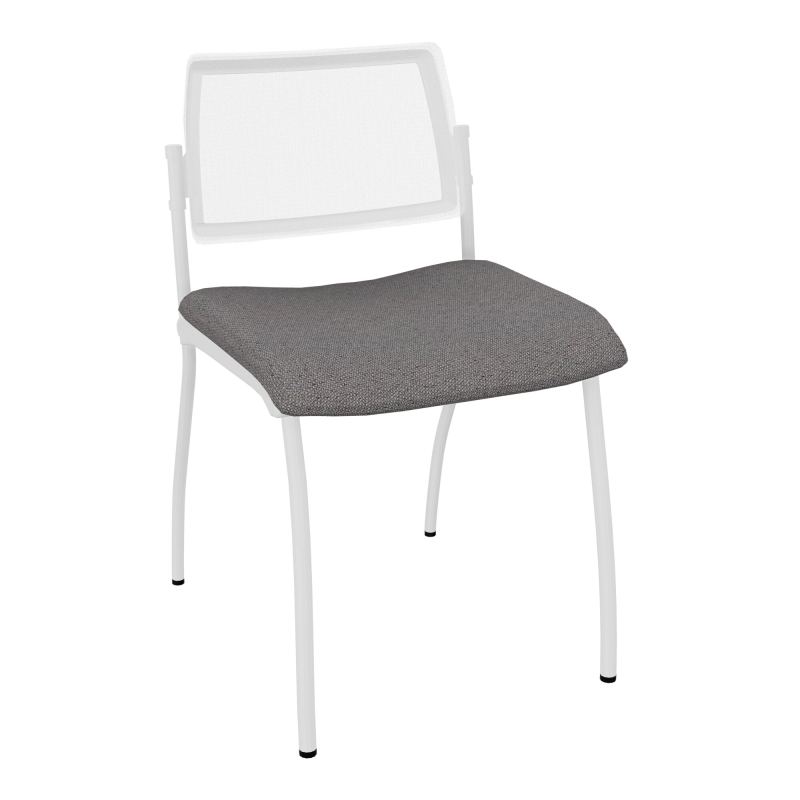 CHAISE INVENTIV 4 PIEDS FIN DOSSIER AVEC CONTRE - COQUE - ASSISE BN SP UM