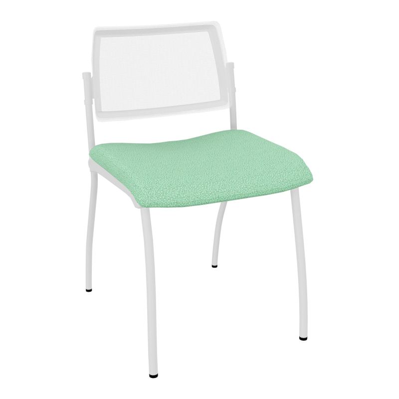 CHAISE INVENTIV 4 PIEDS FIN DOSSIER AVEC CONTRE - COQUE - ASSISE E4 SP UM