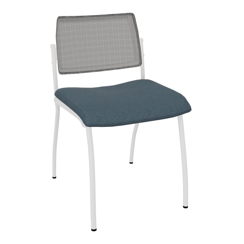 CHAISE INVENTIV 4 PIEDS FIN SP DOSSIER UH AVEC CONTRE-COQUE BLANCHE - ASSISE KA