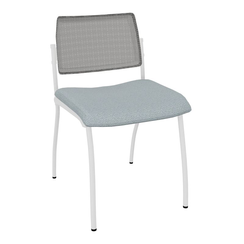 CHAISE INVENTIV 4 PIEDS FIN SP DOSSIER UH AVEC CONTRE-COQUE BLANCHE - ASSISE KD