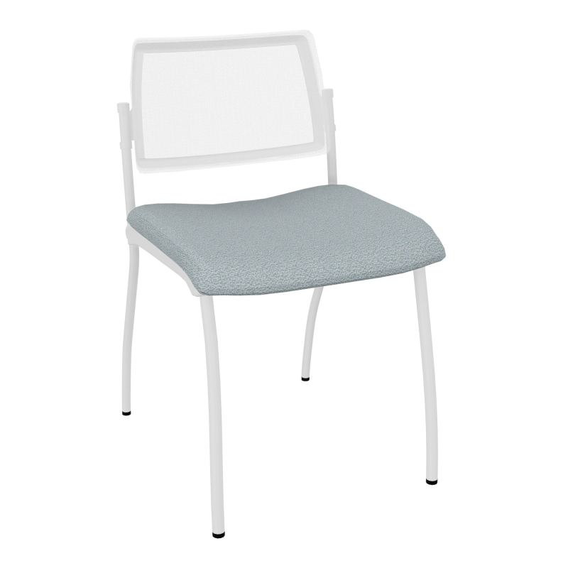 CHAISE INVENTIV 4 PIEDS FIN SP DOSSIER UM AVEC CONTRE-COQUE BLANCHE - ASSISE KD