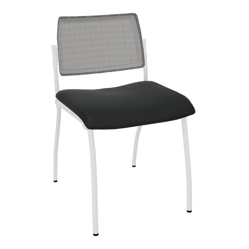 CHAISE INVENTIV 4 PIEDS FIN SP DOSSIER UH AVEC CONTRE-COQUE BLANCHE - ASSISE KE