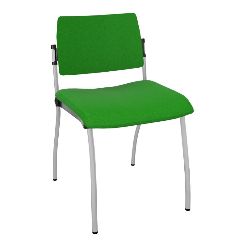 INVENTIV CHAISE 4P DOS NOIR TISSU