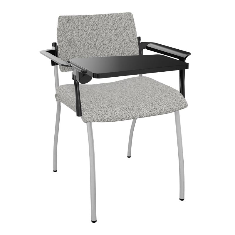 INVENTIV CHAISE 4P DOS NOIR+ACCOTOIRS+TABLET.ECRIT A DROITE - TISSU B5 SB