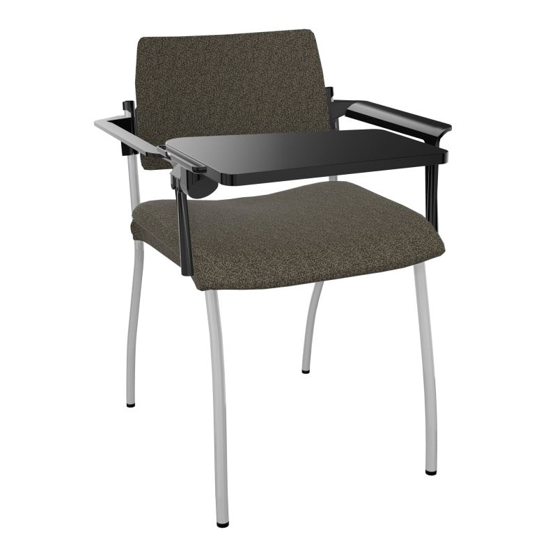 INVENTIV CHAISE 4P DOS NOIR+ACCOTOIRS+TABLET.ECRIT A DROITE - TISSU B7 SB