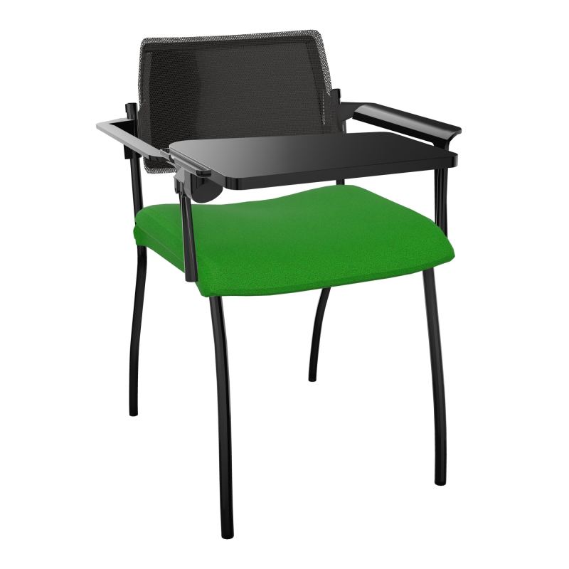 INVENTIV CHAISE 4P DOS NOIR+ACCOTOIRS+TABLET.ECRIT A DROITE - RESILLE A1 SG UH