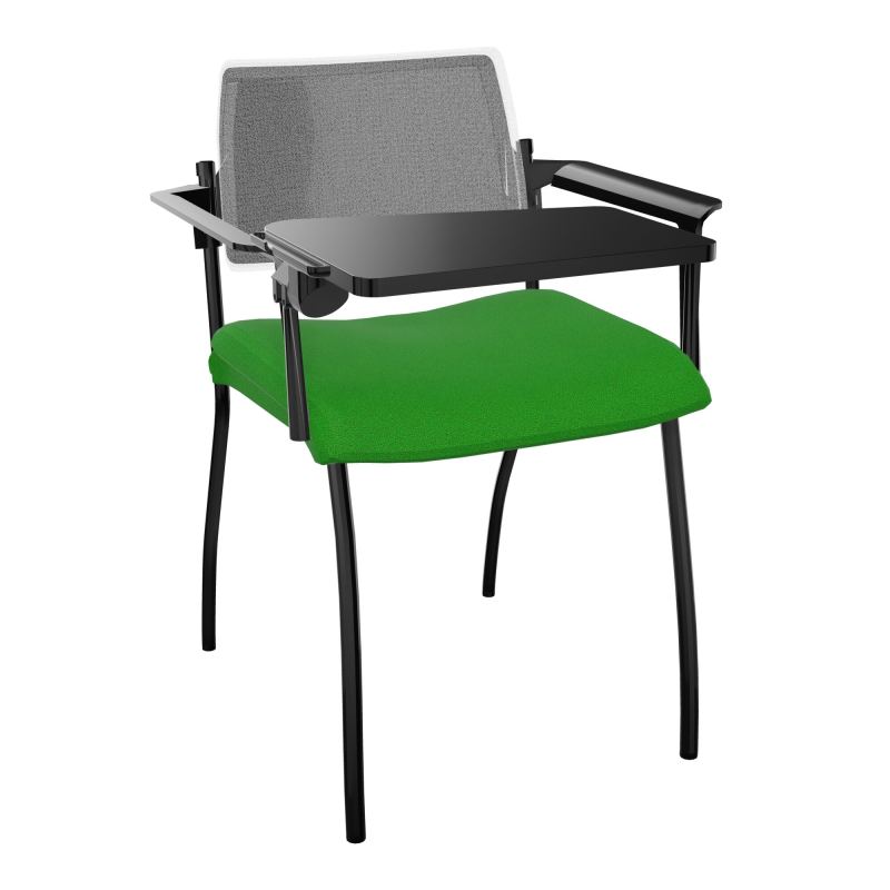 INVENTIV CHAISE 4P DOS NOIR+ACCOTOIRS+TABLET.ECRIT A DROITE - RESILLE A1 SG UM