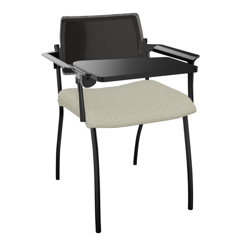 INVENTIV CHAISE 4P DOS NOIR+ACCOTOIRS+TABLET.ECRIT A DROITE - RESILLE A2 SG UH