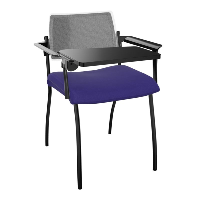 INVENTIV CHAISE 4P DOS NOIR+ACCOTOIRS+TABLET.ECRIT A DROITE - RESILLE A3 SG UM