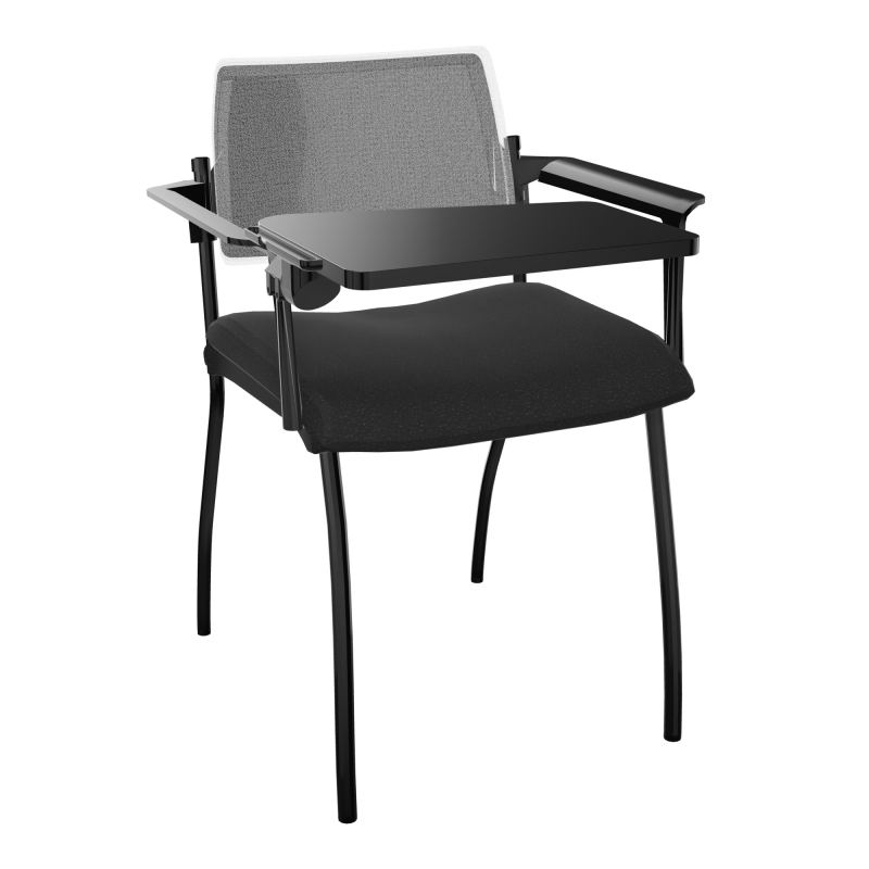 INVENTIV CHAISE 4P DOS NOIR+ACCOTOIRS+TABLET.ECRIT A DROITE - RESILLE A6 SG UM