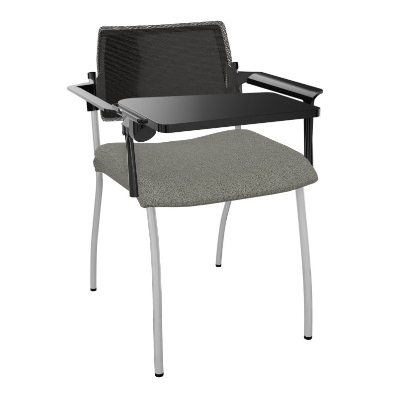 INVENTIV CHAISE 4P DOS NOIR+ACCOTOIRS+TABLET.ECRIT A DROITE - RESILLE B1 SB UH