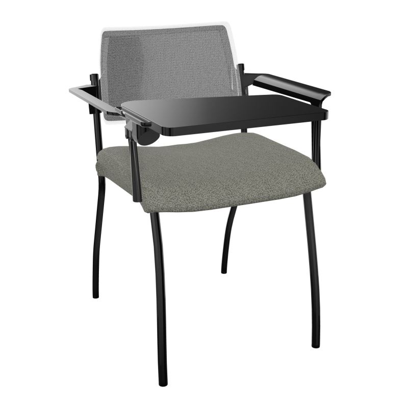 INVENTIV CHAISE 4P DOS NOIR+ACCOTOIRS+TABLET.ECRIT A DROITE - RESILLE B1 SG UM