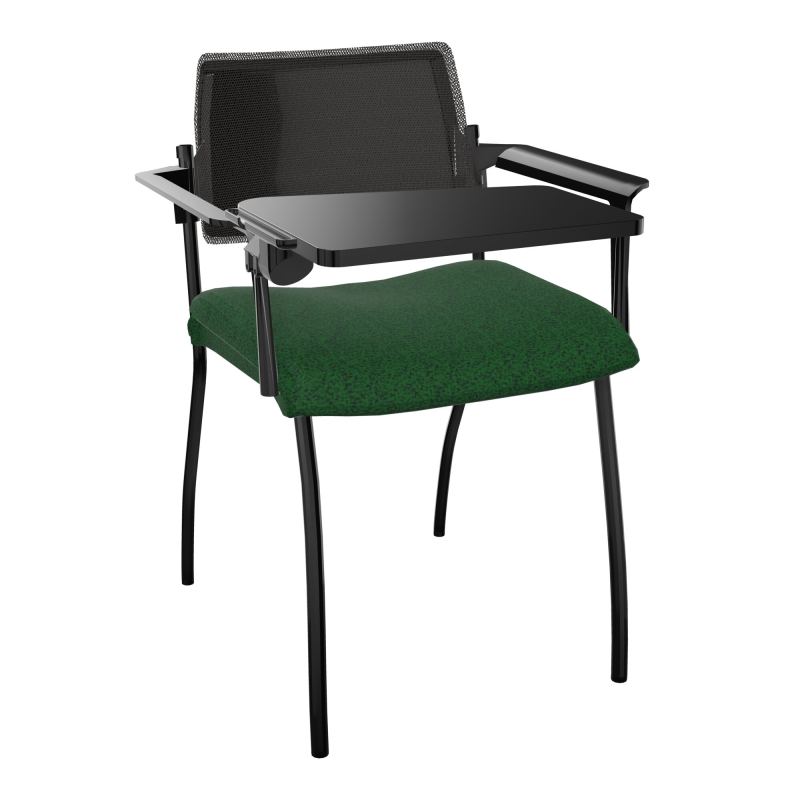 INVENTIV CHAISE 4P DOS NOIR+ACCOTOIRS+TABLET.ECRIT A DROITE - RESILLE B2 SG UH