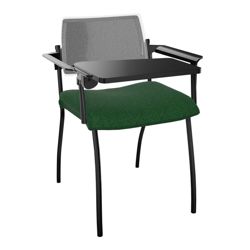 INVENTIV CHAISE 4P DOS NOIR+ACCOTOIRS+TABLET.ECRIT A DROITE - RESILLE B2 SG UM