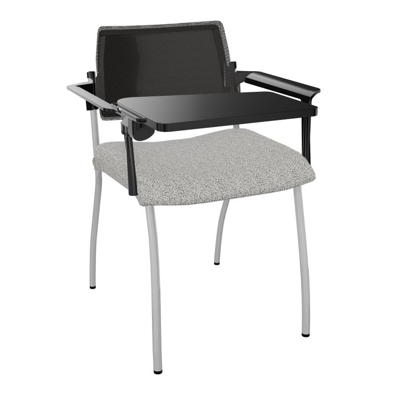 INVENTIV CHAISE 4P DOS NOIR+ACCOTOIRS+TABLET.ECRIT A DROITE - RESILLE B5 SB UH