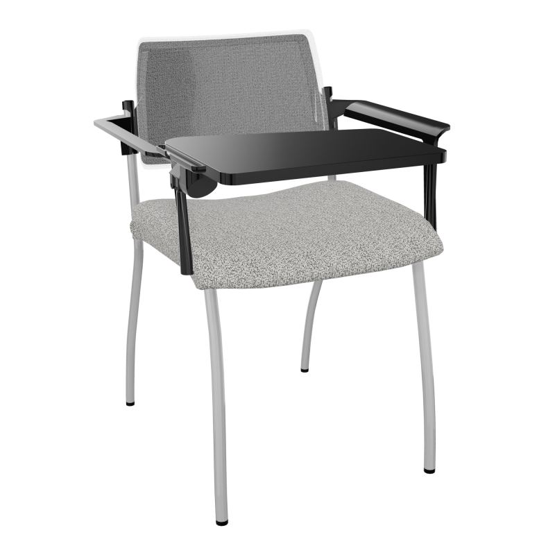 INVENTIV CHAISE 4P DOS NOIR+ACCOTOIRS+TABLET.ECRIT A DROITE - RESILLE B5 SB UM