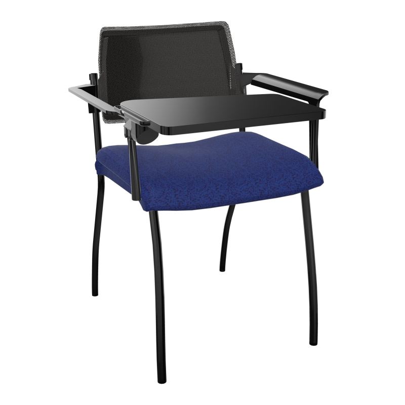 INVENTIV CHAISE 4P DOS NOIR+ACCOTOIRS+TABLET.ECRIT A DROITE - RESILLE B6 SG UH