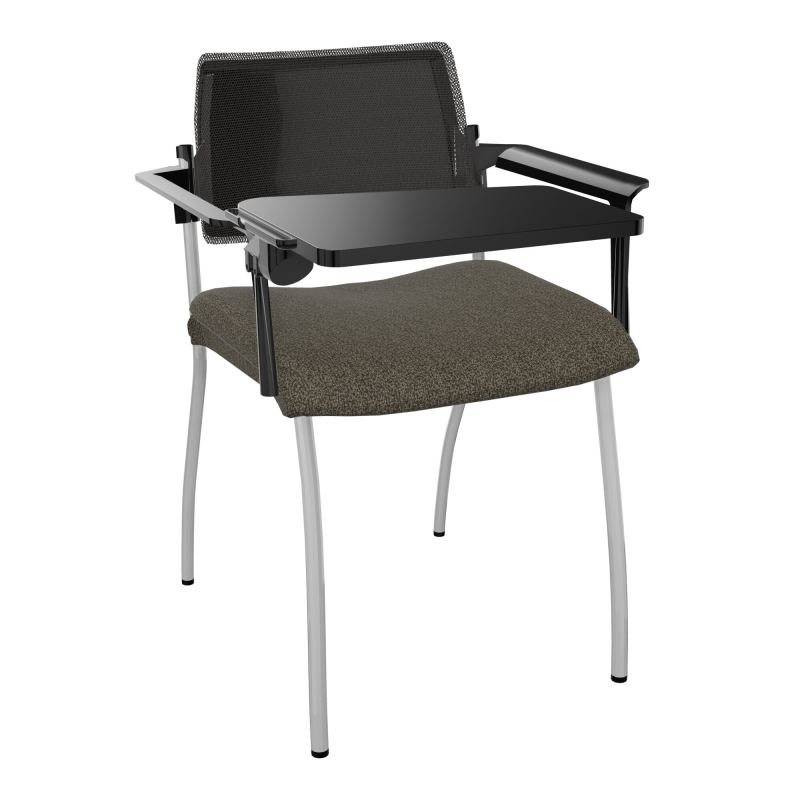 INVENTIV CHAISE 4P DOS NOIR+ACCOTOIRS+TABLET.ECRIT A DROITE - RESILLE B7 SB UH